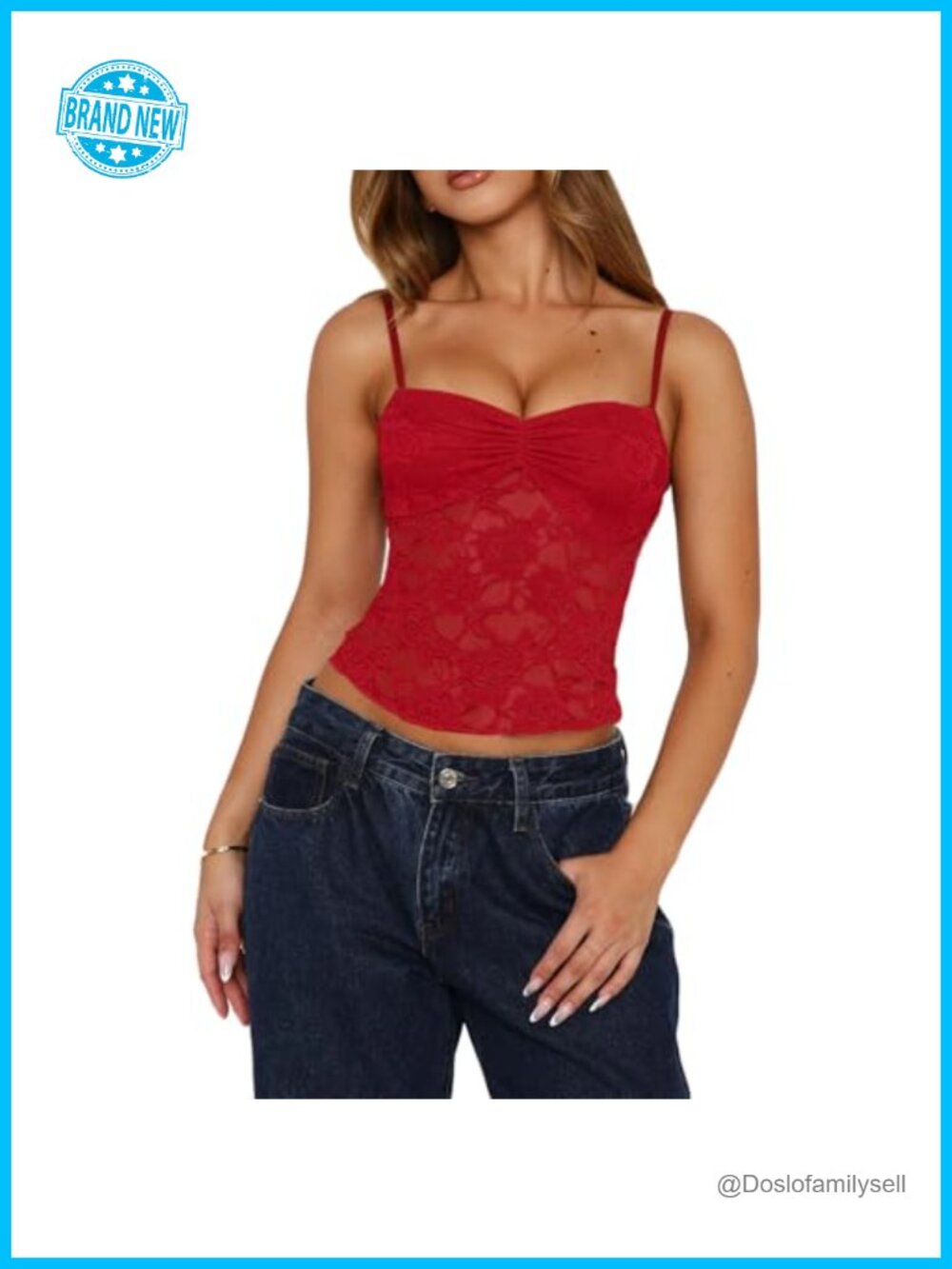 Lace Mesh See Through Cami Tank Top Going Out